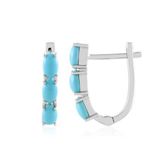 Boucles d'oreilles en argent et Turquoise Sleeping Beauty