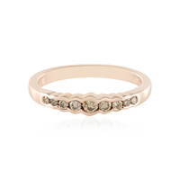 Bague en argent et Diamant champagne I2
