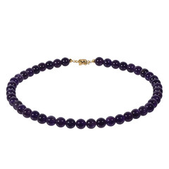 Collier en argent et Améthyste de Zambie