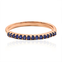 Bague en or et Saphir bleu