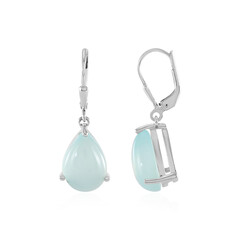 Boucles d'oreilles en argent et Calcédoine d'eau