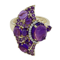 Bague en or et Améthyste