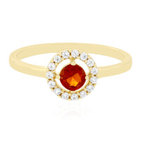 Bague en or et Kyanite orange de Tanzanie