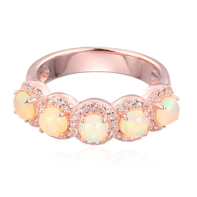 Bague en argent et Opale d'Australie