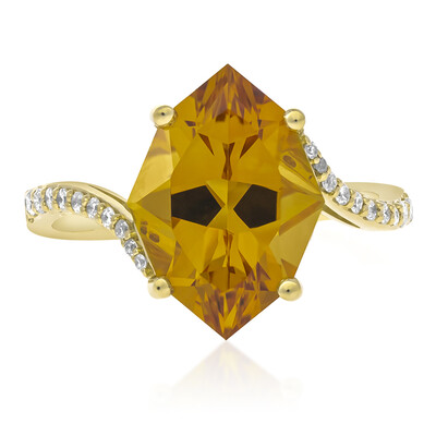 Bague en or et Citrine