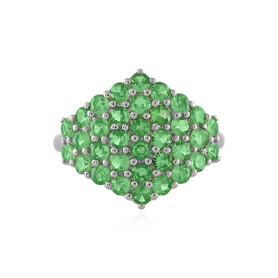 Bague en argent et Grenat Tsavorite