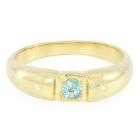 Bague en argent et Fluorapatite verte
