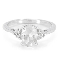 Bague en argent et Pétalite