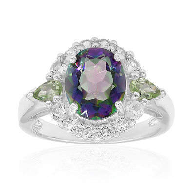 Bague en argent et Quartz mystique