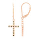 Boucles d'oreilles en argent et Diamant fantaisie