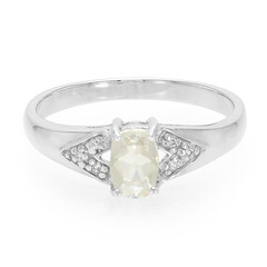 Bague en argent et Orthose
