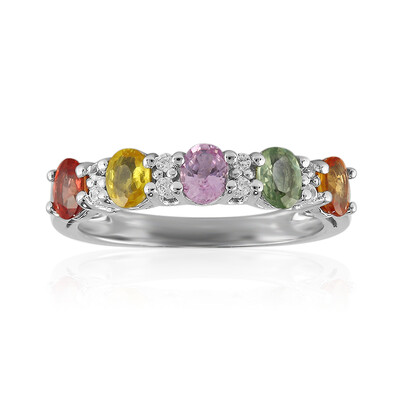 Bague en argent et Saphir