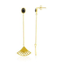 Boucles d'oreilles en argent et Onyx noir