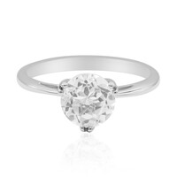 Bague en argent et Topaze blanche