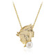 Collier en argent et Perle blanche de culture d'eau douce