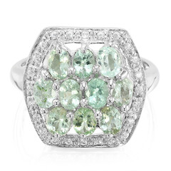 Bague en argent et Tourmaline Paraïba