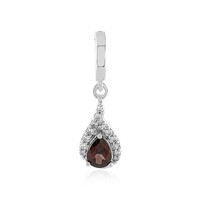 Pendentif en argent et Zircon rose