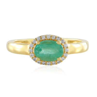 Bague en argent et Emeraude de Russie