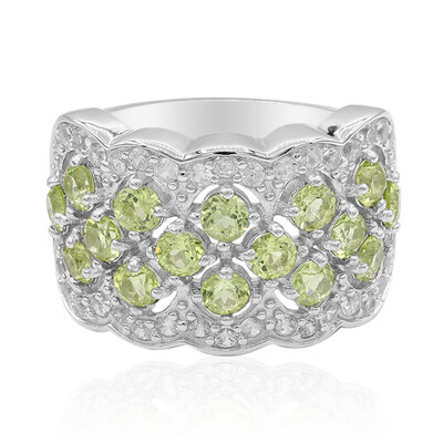 Bague en argent et Péridot