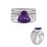 Bague en argent et Améthyste de Sibérie