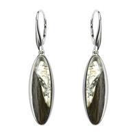 Boucles d'oreilles en argent et Ambre baltique