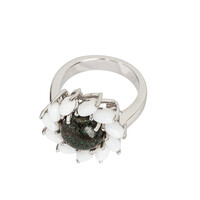 Bague en argent et Opale Matrice