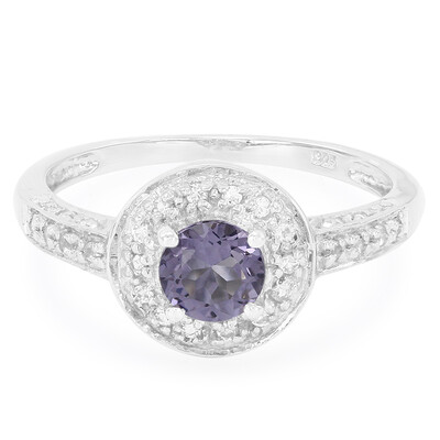 Bague en argent et Quartz Myrtille