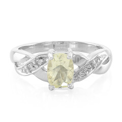 Bague en argent et Orthose