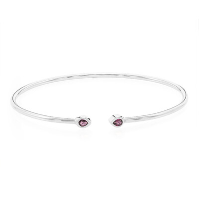 Bracelet en argent et Rhodolite du Rajasthan