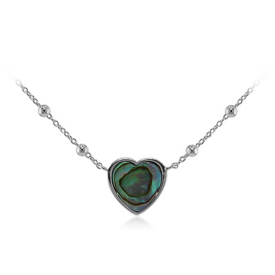 Collier en argent et Coquillage d'Abalone