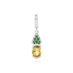 Pendentif en argent et Béryl jaune
