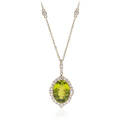 Collier en or et Péridot de Dashihe (CIRARI)