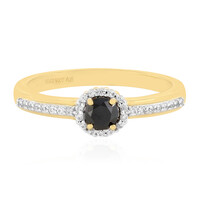 Bague en argent et Diamant noir