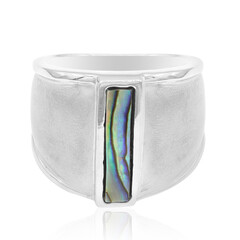 Bague en argent et Coquillage d'Abalone