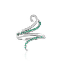 Bague en argent et Onyx vert