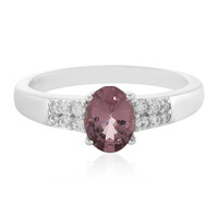 Bague en argent et Spinelle pourpre