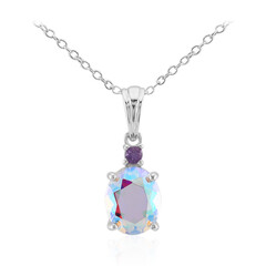 Collier en argent et Quartz Rayon de Lune