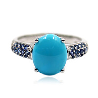 Bague en argent et Turquoise Sleeping Beauty (Faszination Türkis)