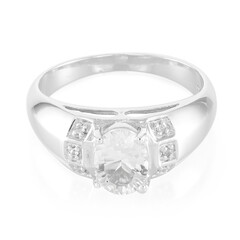 Bague pour homme en argent et Pétalite
