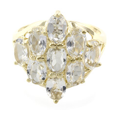 Bague en or et Béryl de l'Himalaya