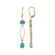 Boucles d'oreilles en argent et Turquoise Sleeping Beauty (KM by Juwelo)