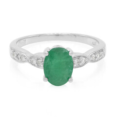 Bague en argent et Emeraude de Bahia