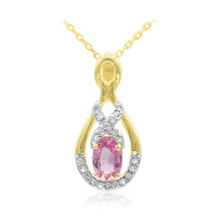 Collier en or et Saphir parme (Adela Gold)