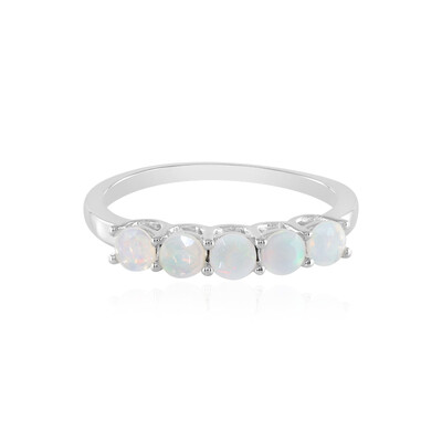 Bague en argent et Opale Welo