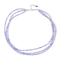 Collier en argent et Tanzanite