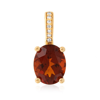 Pendentif en or et Citrine Madère