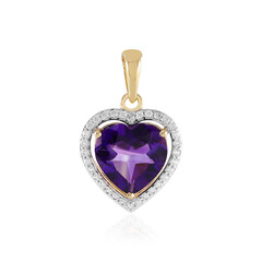 Pendentif en or et Améthyste de Zambie