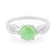 Bague en argent et Chrysoprase impériale