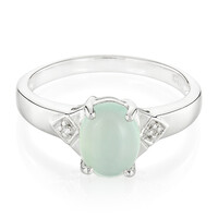 Bague en argent et Chrysoprase