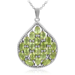 Collier en argent et Péridot de Birmanie